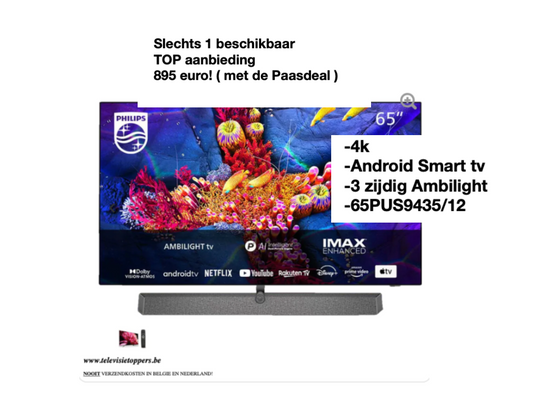 PHILIPS 65PUS9435/12 ANDROID SMART TV 4K AMBILIGHT