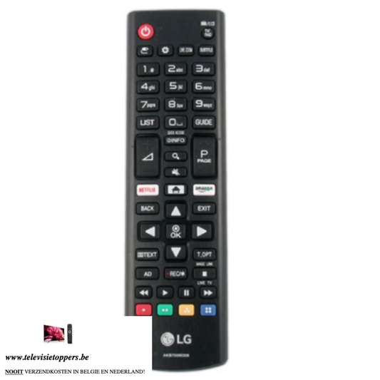 Universele originele afstandsbediening voor LG tv AKB75095308 - Premium Afstandsbediening LG from Televisietoppers België - Just €12.95! Shop now at Televisietoppers België