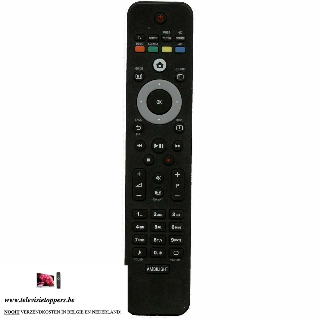 Afstandsbediening PHILIPS 37PFL9604 ALTERNATIEF - Premium Afstandsbediening Philips Alternatief from www.televisietoppers.be - Just €16.95! Shop now at Televisietoppers België
